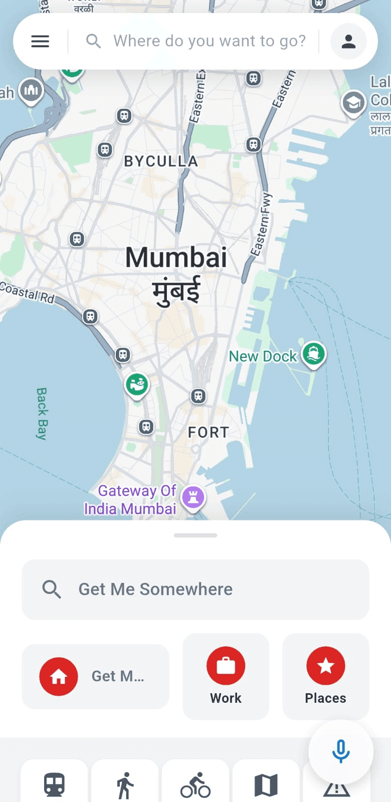 M-Indicator 2.0 map and route search